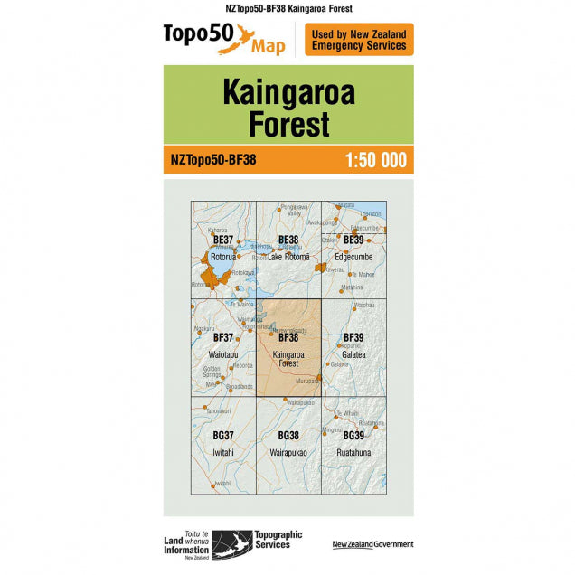 NZ Topo 50 Maps - Sportinglife Turangi 