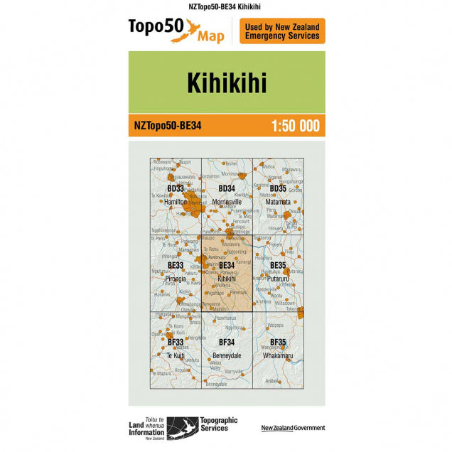 NZ Topo 50 Maps - Sportinglife Turangi 