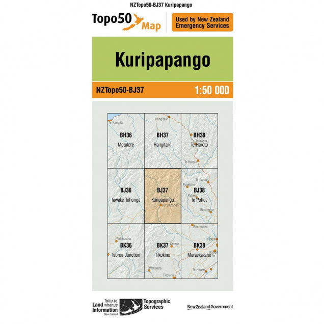 NZ Topo 50 Maps - Sportinglife Turangi 