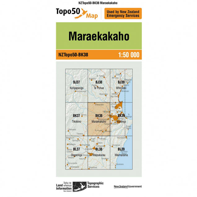 NZ Topo 50 Maps - Sportinglife Turangi 