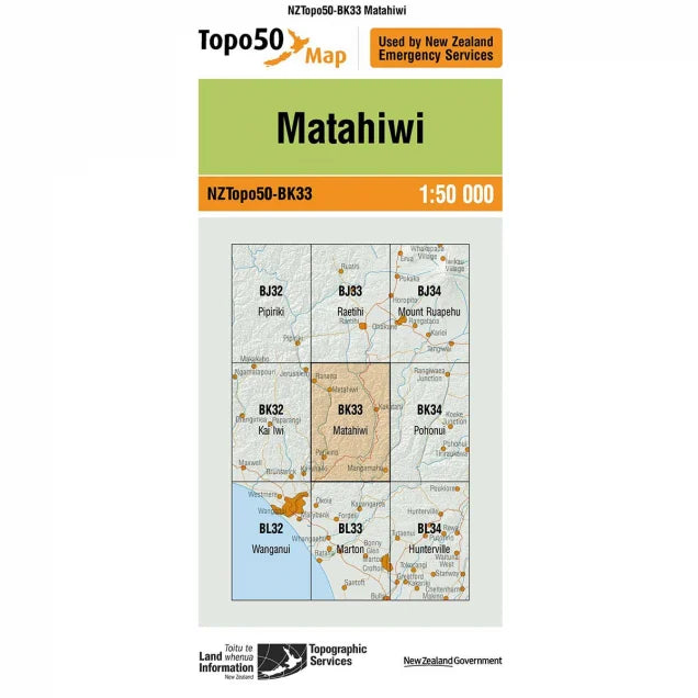 NZ Topo 50 Maps - Sportinglife Turangi 