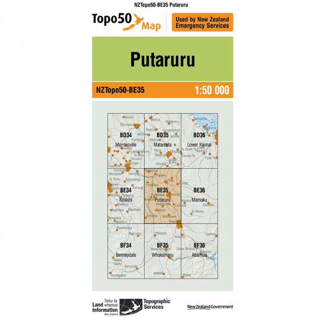 NZ Topo 50 Maps - Sportinglife Turangi 