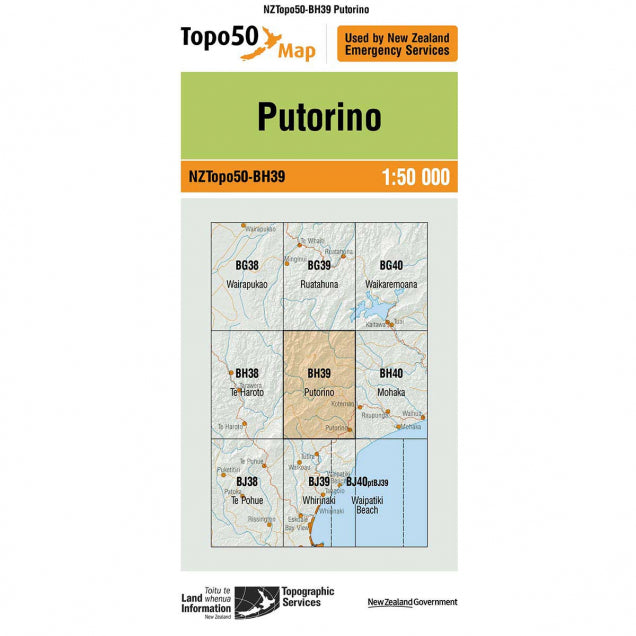 NZ Topo 50 Maps - Sportinglife Turangi 