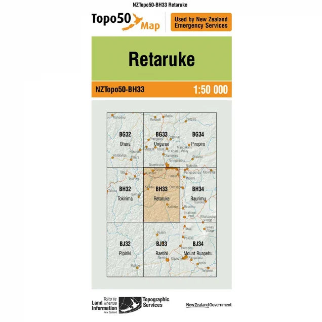 NZ Topo 50 Maps - Sportinglife Turangi 