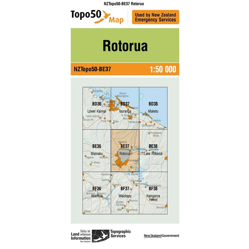 NZ Topo 50 Maps - Sportinglife Turangi 
