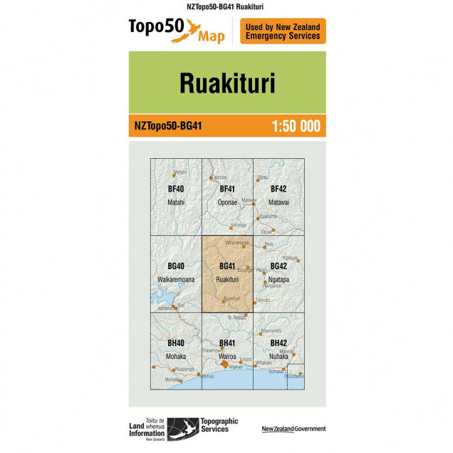 NZ Topo 50 Maps - Sportinglife Turangi 