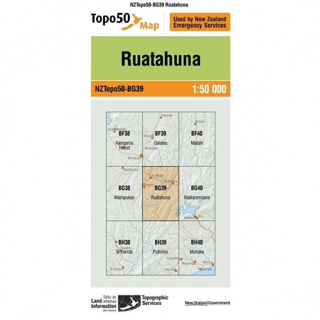 NZ Topo 50 Maps - Sportinglife Turangi 