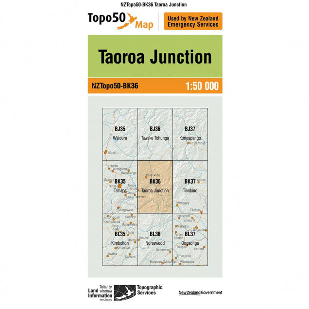 NZ Topo 50 Maps - Sportinglife Turangi 