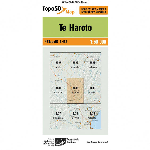 NZ Topo 50 Maps - Sportinglife Turangi 