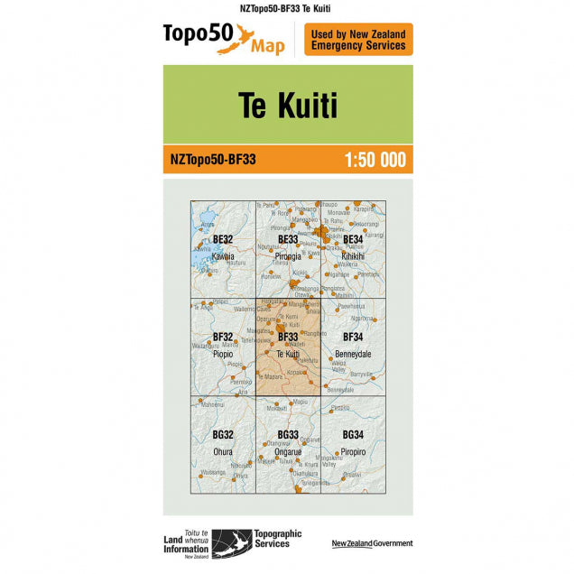 NZ Topo 50 Maps - Sportinglife Turangi 
