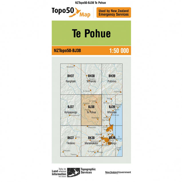 NZ Topo 50 Maps - Sportinglife Turangi 
