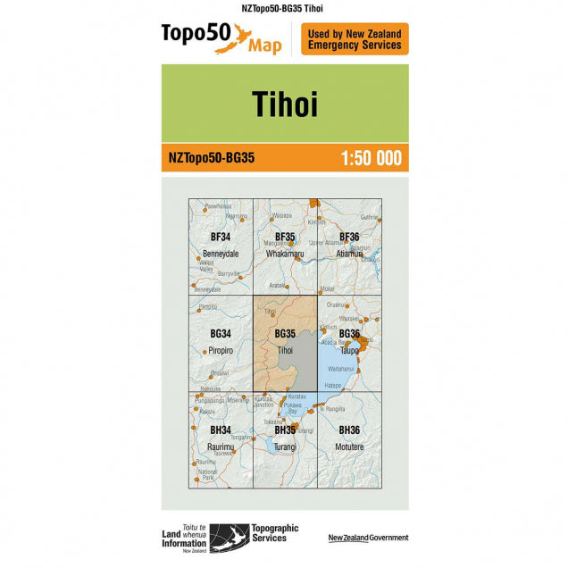 NZ Topo 50 Maps - Sportinglife Turangi 