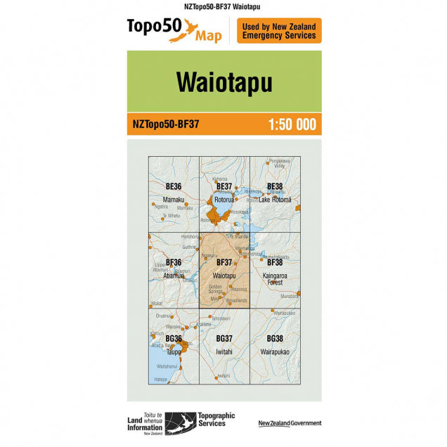 NZ Topo 50 Maps - Sportinglife Turangi 