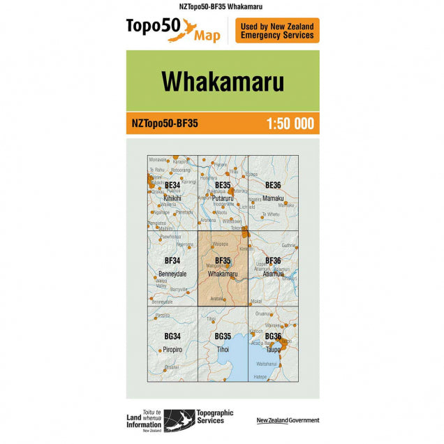 NZ Topo 50 Maps - Sportinglife Turangi 