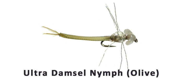 Ultra Damsel nymph (Olive) 14 - Flytackle NZ