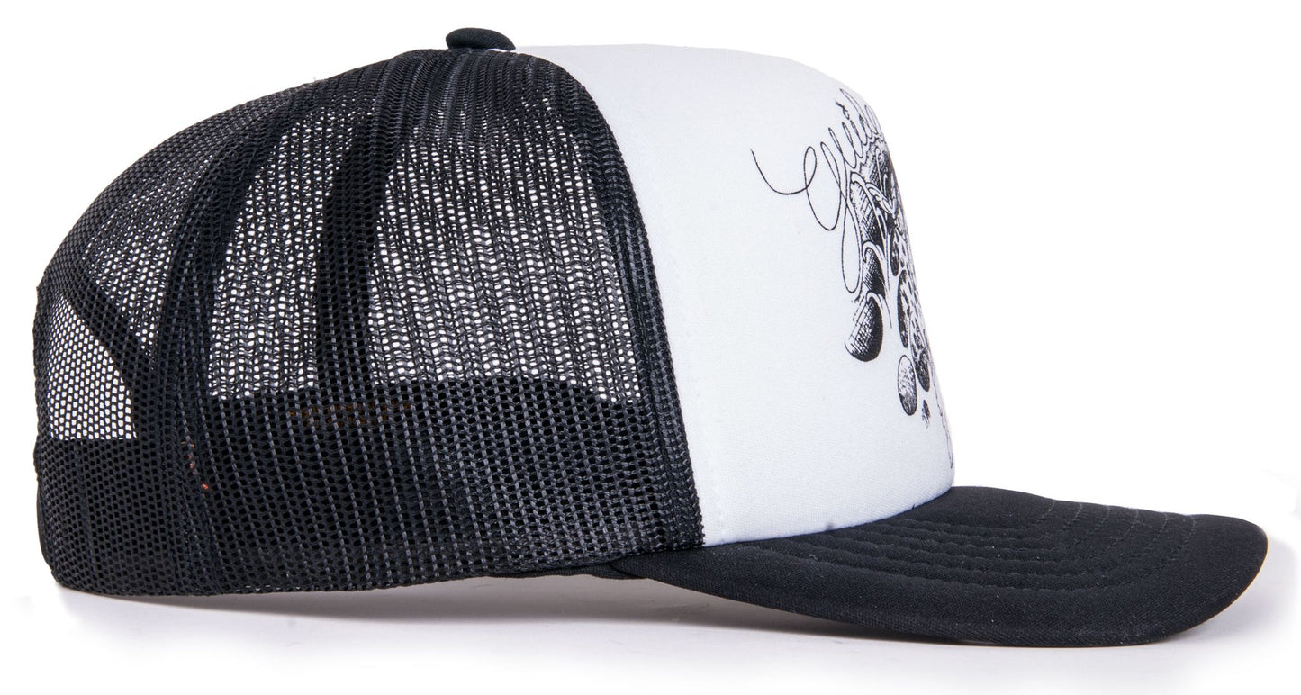 Guideline Angry Trout Retro Trucker Hat - Sportinglife Turangi 