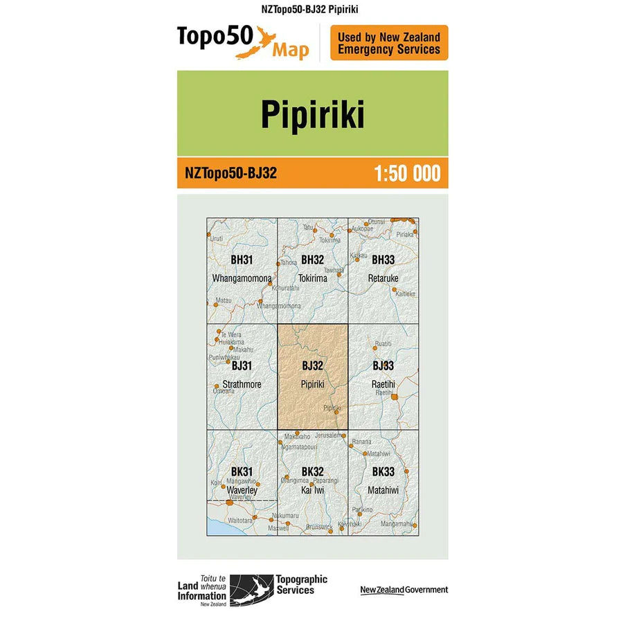 NZ Topo 50 Maps - Sportinglife Turangi 
