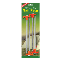 Coghlans Heavy Duyt Nail Pegs 10" - 4 Pack - Sportinglife Turangi 